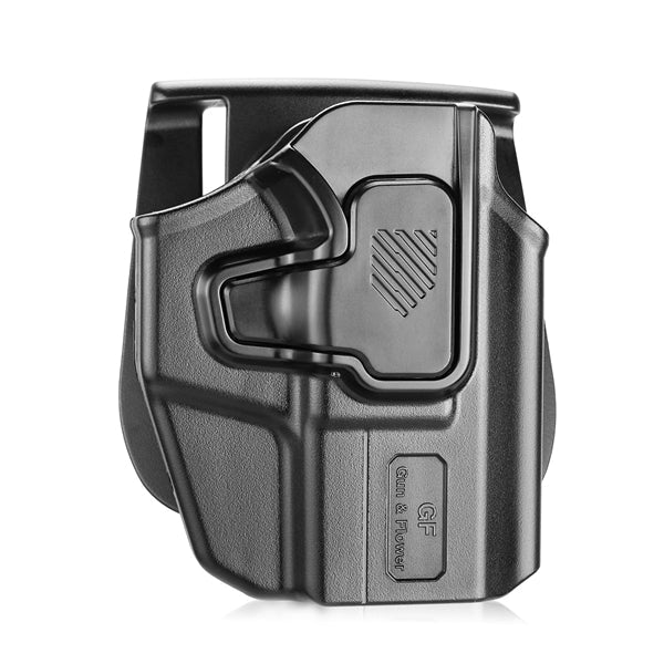 Universal OWB Holster for Compact Pistols with Index Finger Release -Right Hand Gun & Flower