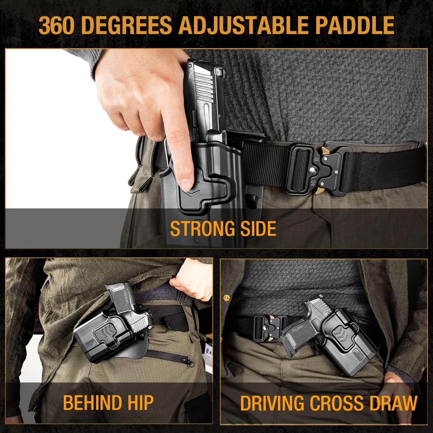 Level II Sig P365 TLR6 OWB Holster Compatible with: Sig Sauer P365 Nitron Micro-Compact/P365 SAS with Streamlight TLR-6/TLR-6HL/TLR-6HL Pistol Gun & Flower