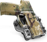 IWB/OWB Convertible Holster, Clear & Kydex Combo Fit: Taurus G3C/G2C/Millennium G2 PT111/PT140, Adjustable Ride Height, Right Hand | Gun & Flower polymerholster