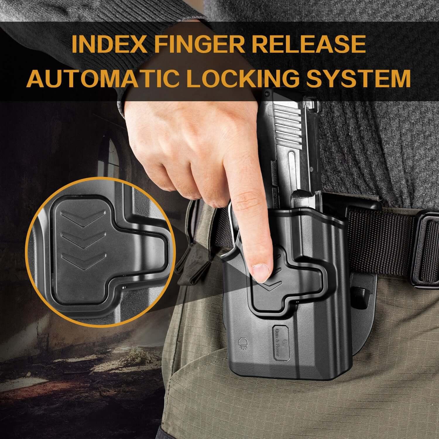 Level II Sig P365 TLR6 OWB Holster Compatible with: Sig Sauer P365 Nitron Micro-Compact/P365 SAS with Streamlight TLR-6/TLR-6HL/TLR-6HL Pistol Gun & Flower