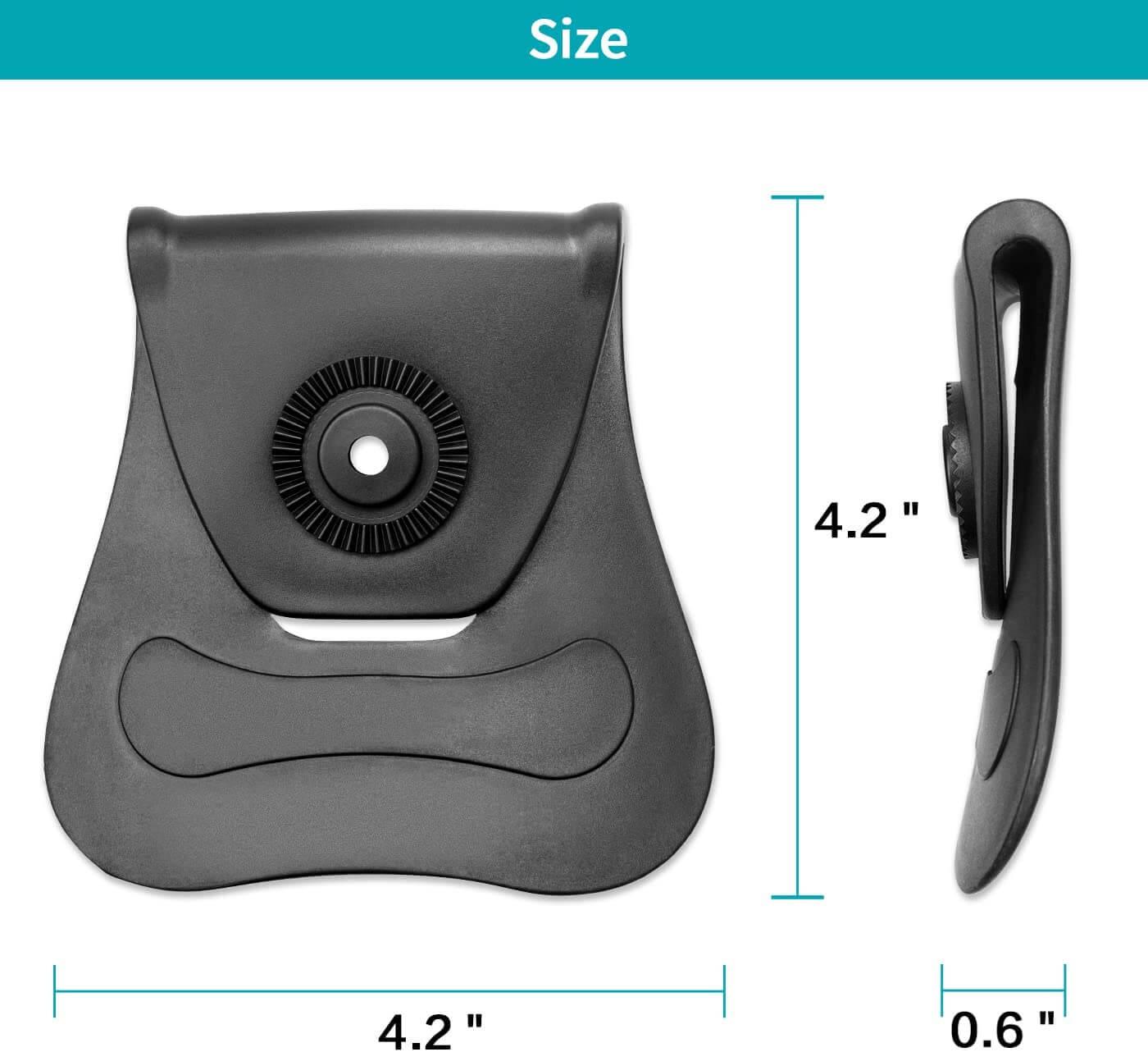 OWB Universal Adjustable Paddle for Holsters and Mag Pouches Gun & Flower