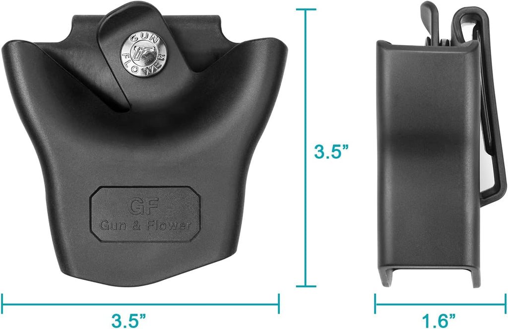 Gun & Flower Police Gear Polymer handcuff case/holster/holder