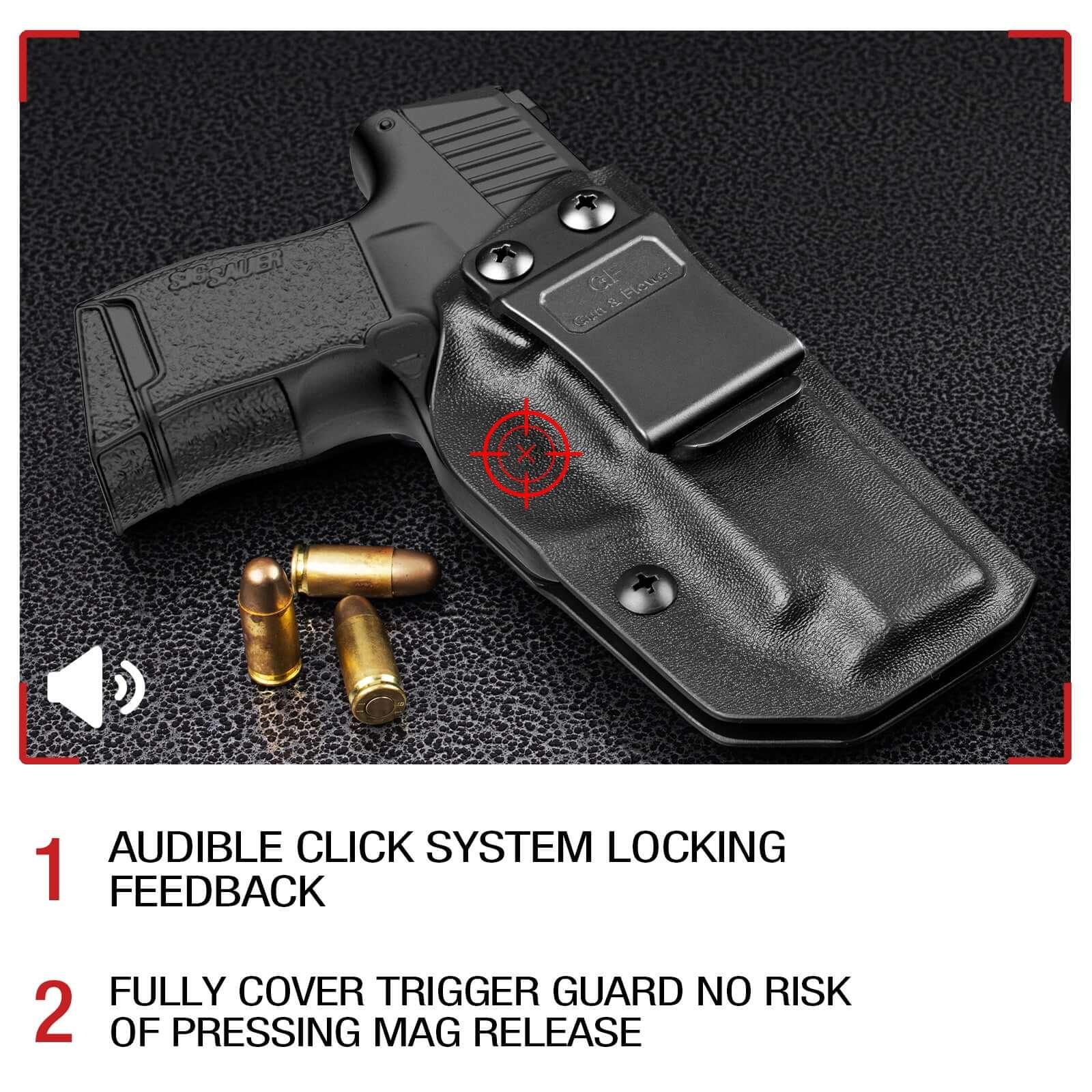 P365XL Holster,IWB Kydex Holster, Fit: Sig Sauer P365 P365 XL P365 SAS P365X P365.380 ACP, Inside Waistband Concealed Carry,Adj. Cant Retention, P365xl Holster Ultimate Comfort & Stability,Right Hand|Gun&Flower Gun & Flower