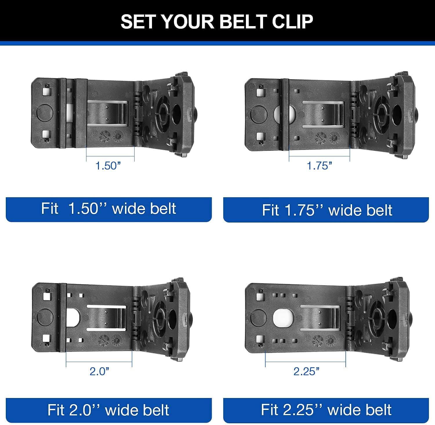 Basketweave Kydex Handcuff Case Fit ASP Handcuffs & Hinged Handcuffs & Chain Handcuffs, Strap Removable&Retention Adjustable,1.5&1.75&2.0&2.25'' security Belt | Gun & Flower Gun & Flower