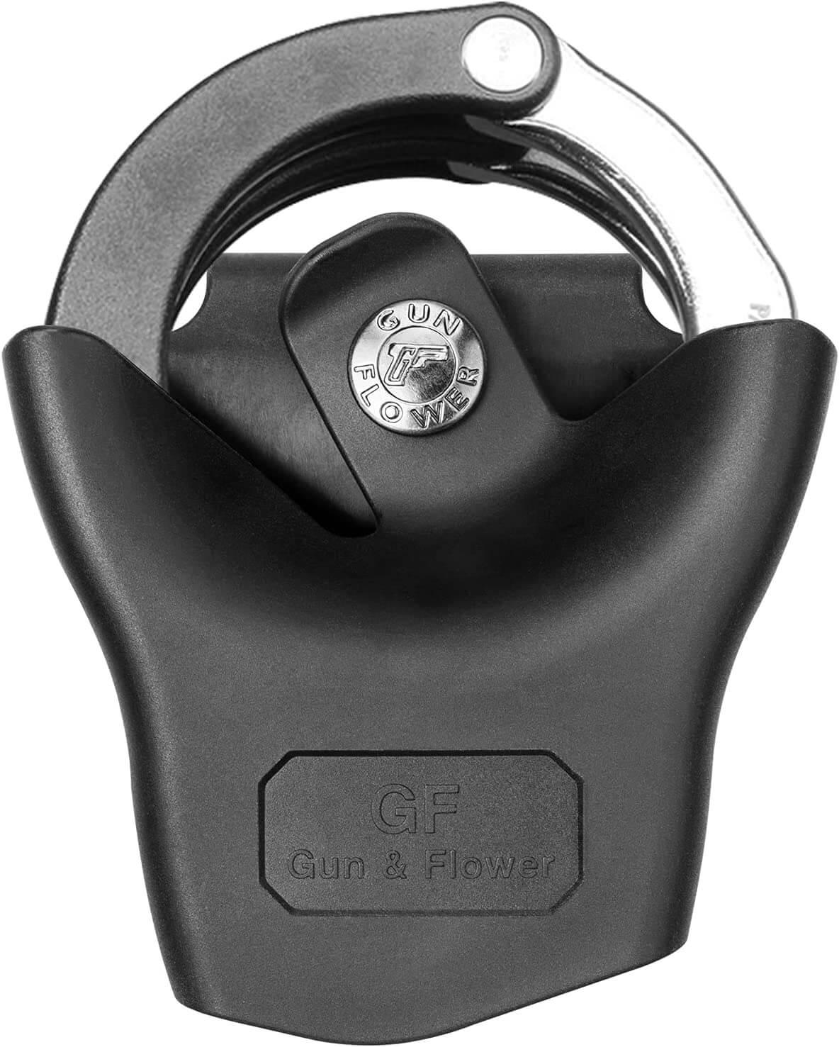 Polymer Handcuff Case Fit ASP Cuffs Hinged Handcuffs Chain Handcuffs Handcuff Holder, Fit 1.5'' 1.75'' 2.0'' security Belt Gun & Flower