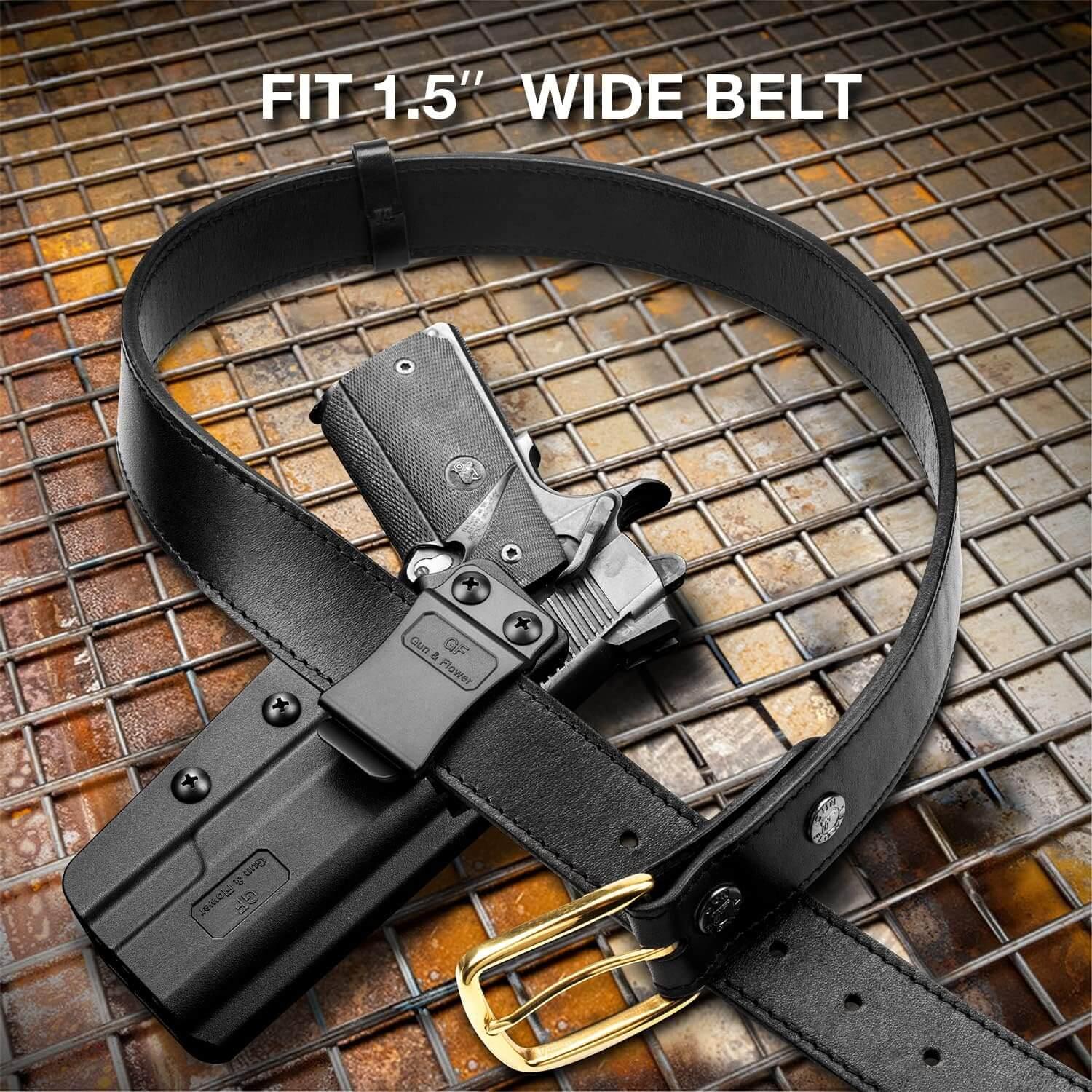 1911 5'' and 4'' Barrels Holsters, IWB Concealed Carry Holster for Colt 1911 / Elite Force 1911 / Kimber 1911 / Rock Island Armory 1911 / Springfield 1911 & More, Right Hand Gun & Flower