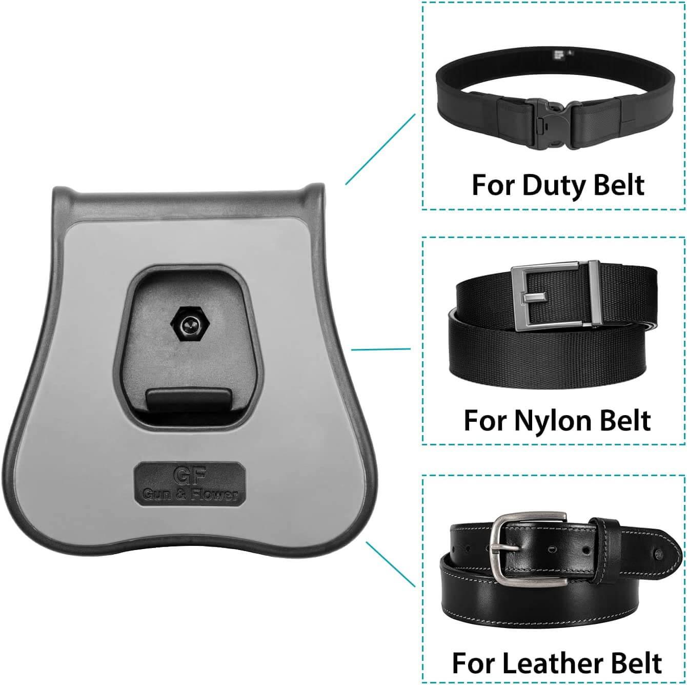 OWB Universal Adjustable Paddle for Holsters and Mag Pouches Gun & Flower