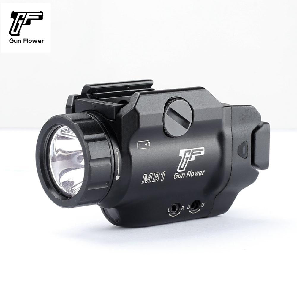 GF GUN FLOWER 500 Lumens Pistol Light with Laser、Sighting mirrors for guns、Sights, other than telescopic sights, for artillery,Fit Glock17/19/P365/G3C/M&P9/Hellcat Pro/1911 polymerholster