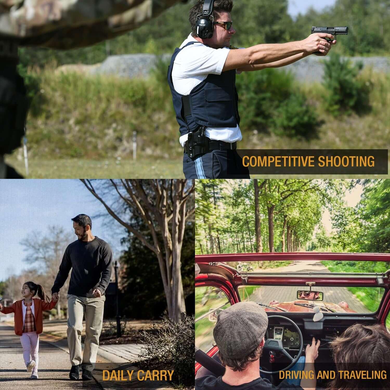 Level II Sig P365 TLR6 OWB Holster Compatible with: Sig Sauer P365 Nitron Micro-Compact/P365 SAS with Streamlight TLR-6/TLR-6HL/TLR-6HL Pistol Gun & Flower