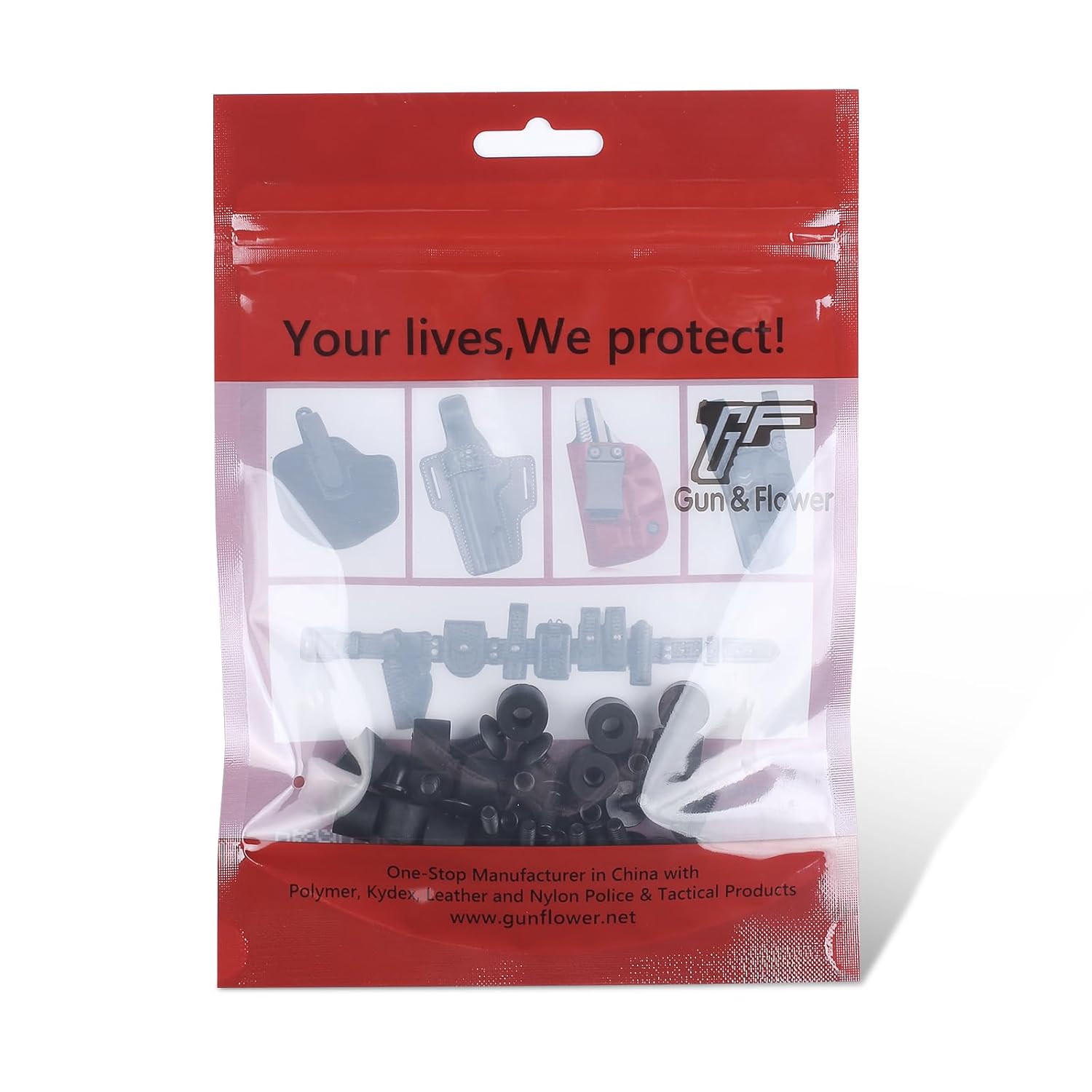 12 Sets Black Chicago Screws for DIY Kydex/Leather Holsters, Clips & Knife Sheaths - Includes Phillips Truss Heads, Slotted Fasteners & Rubber Spacers | Secure Fit, Anti-Loosening