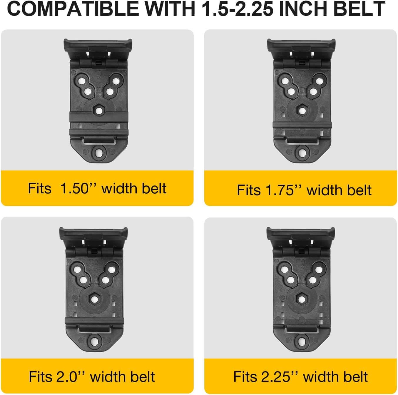 Carbon Fiber Kydex Handcuff Case/holster/holder fit 1.5" 1.75" 2.0 and 2.25'' Belt | Gun & Flower Gun & Flower