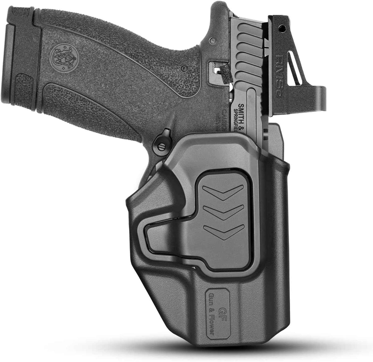 Smith & Wesson Bodyguard 2.0 OWB Holster - Level II Retention, RDS / Optic Ready, Fixed 1.5" Belt Clip, Outside Waistband Right Hand
