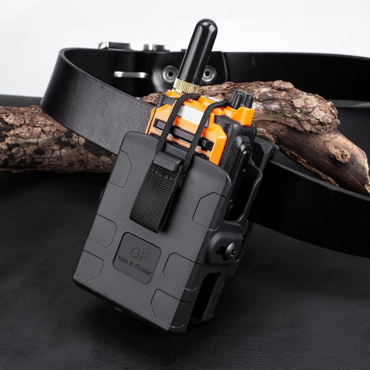 GUN & FLOWER Belt Clip – Durable Black for Secure Fit, Radios, Easy Attachment for Tactical, Outdoor, and Work Use polymerholster