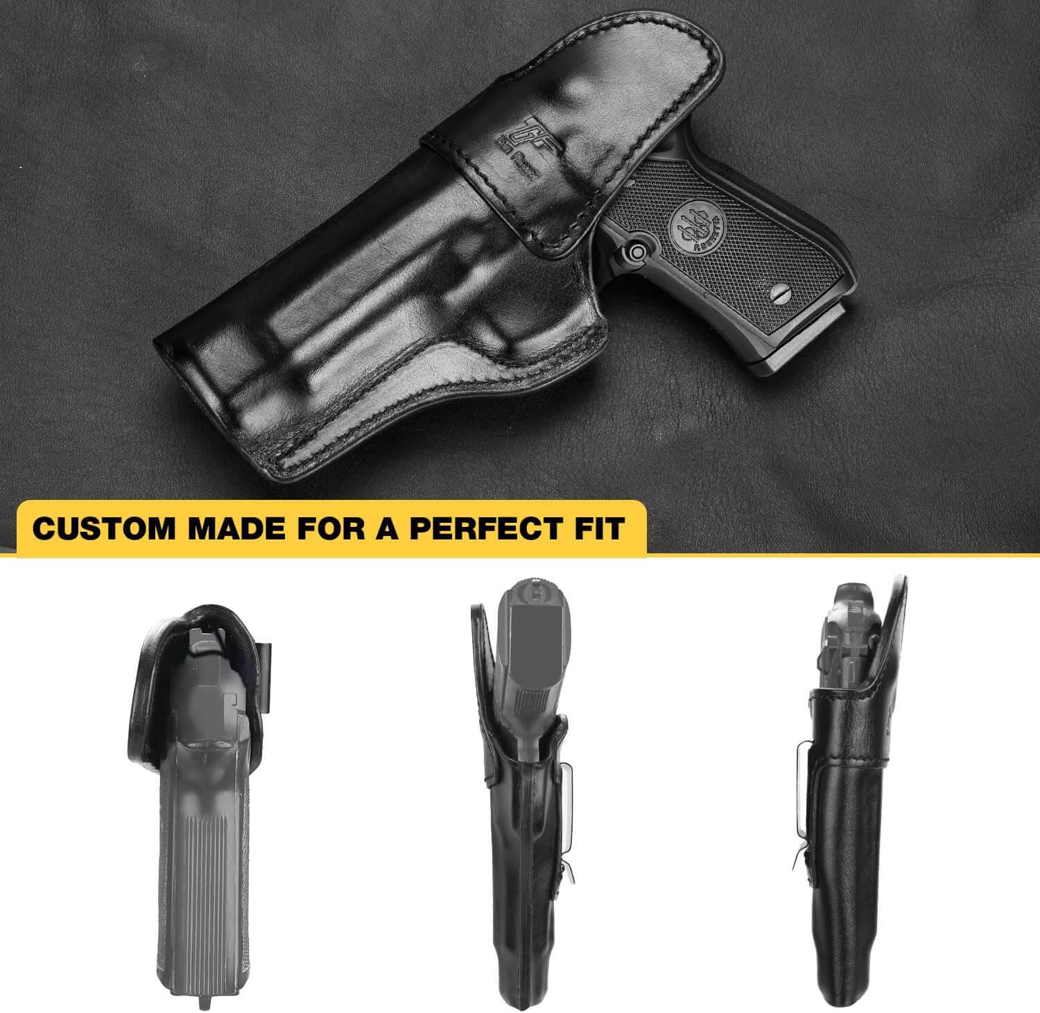 Handmade IWB Leather Holster For Beretta 92 FS|Gun & Flower Gun & Flower