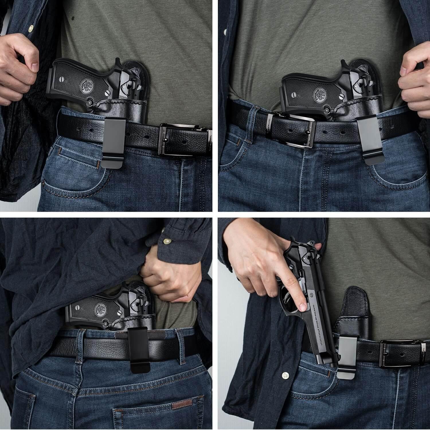 Handmade IWB Leather Holster For Beretta 92 FS|Gun & Flower Gun & Flower
