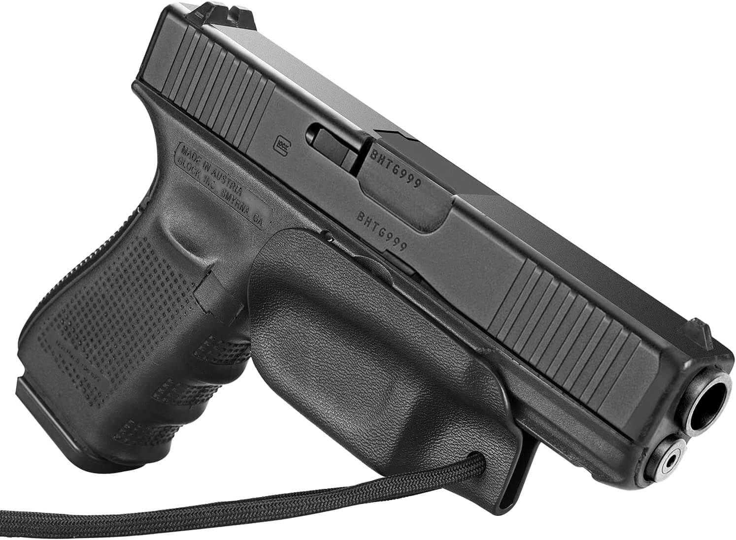 Kydex Trigger Guard Holster w/ Paracord, Glock19/43,Taurus G2C/G3C, Sig P365, Hellcat, Ruger, S&W Gun & Flower
