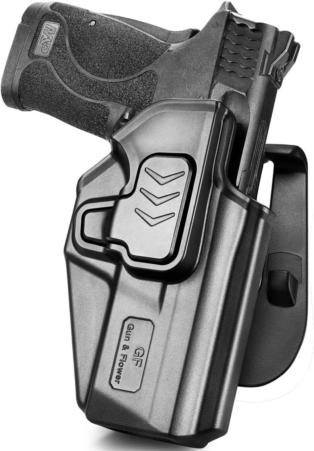 M&P Shield EZ OWB Holster for Smith & Wesson M&P 9mm 380 Shield EZ | Gun & Flower Gun & Flower
