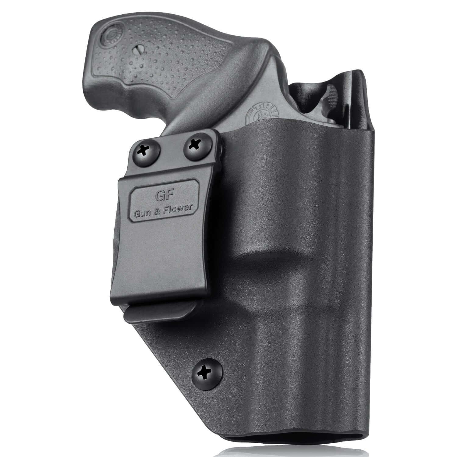 Taurus 85 T85 and S&W 637 642 638 43 442 Revolvers IWB Kydex Holster Fully Trigger Guard with Red Dot Optics Cut Concealment Carry | Gun & Flower Gun & Flower