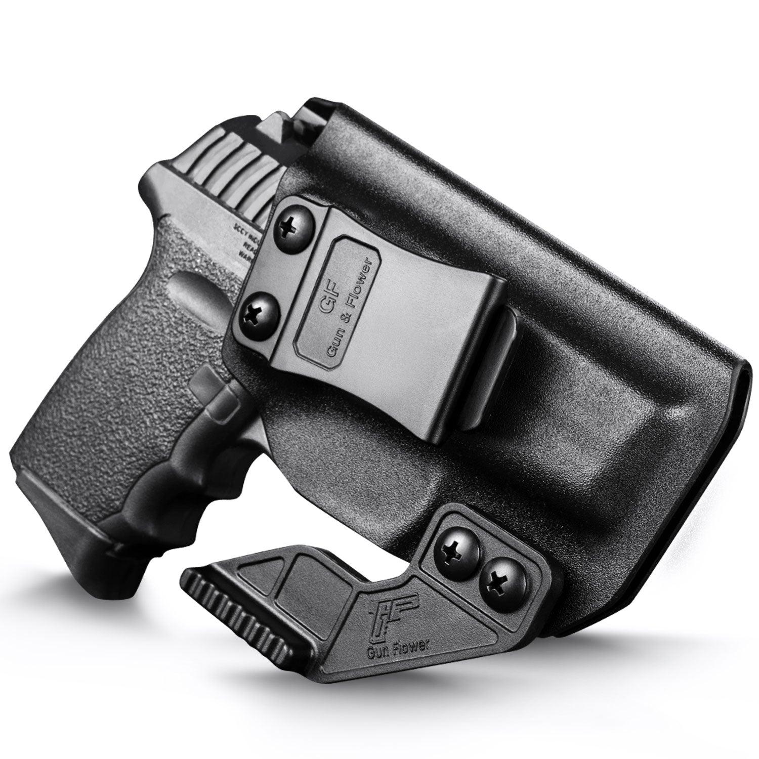 SCCY CPX1 CPX2 with No Rail IWB Kydex Holsters with Claw Fully Trigger Guard Holsters with Wing for fat guys | Gun & Flowers Gun & Flower