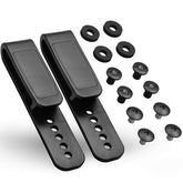 L-shape Holster Clips Grip Hook Fit 1.5'' & 1.75'' Belt - 5 Pre-Drilled Hole Tuckable Clip for Holster Knife Sheath Molle Webbing Gun & Flower