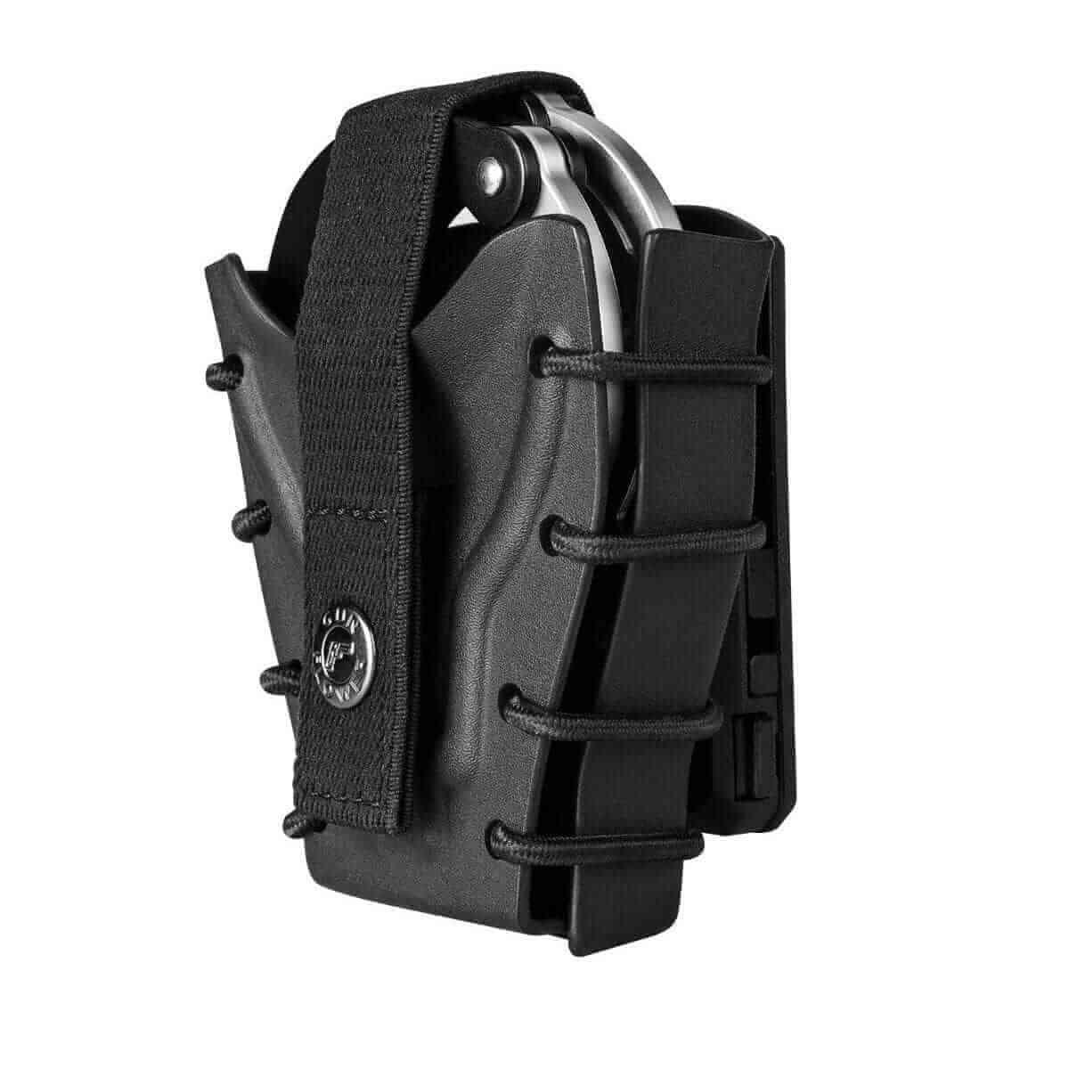 Carbon Fiber Kydex Universal Handcuff Case Fit ASP & Hinged Handcuff & Chain Handcuffs Gun & Flower