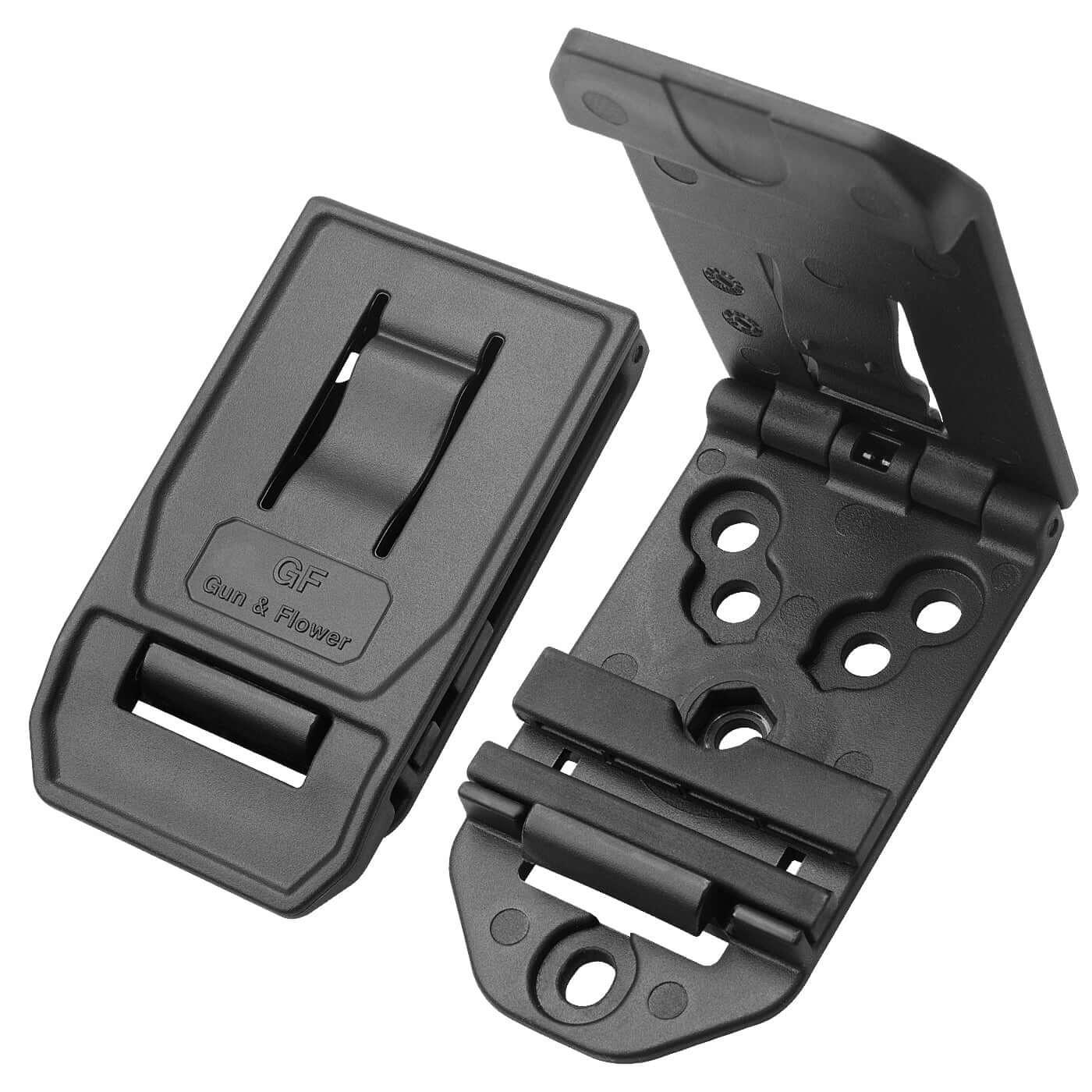 Polymer OWB Holster for Taurus G2C Taurus G3C Taurus G3C TORO Taurus PT111 Millennium G2 Taurus PT140 Millennium G2 with 1 Pcs Belt Clip and 1 Pcs Molle Attachment Adapter Gun & Flower