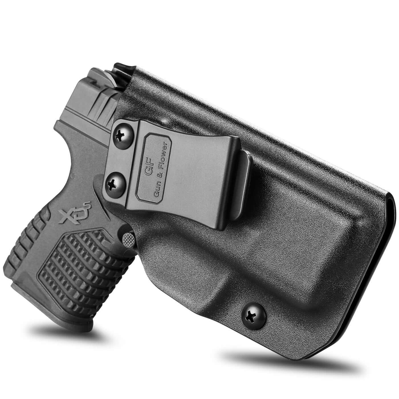 Kydex IWB Holster for Springfield XD-S XDS 3.3" 9mm/.40S&W/.45 ACP Appendix Cross Draw Concealed Carry Belt Clip Holsters | Gun & Flower Gun & Flower