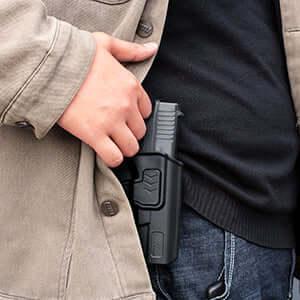 Taurus G2C Taurus G3C Taurus G3C TORO Taurus PT111 Millennium G2 Taurus PT140 Millennium G2 OWB Polymer Holster With 1 pcs Paddle and 1 pcs Molle Attachment Adapters | Gun & Flower Gun & Flower