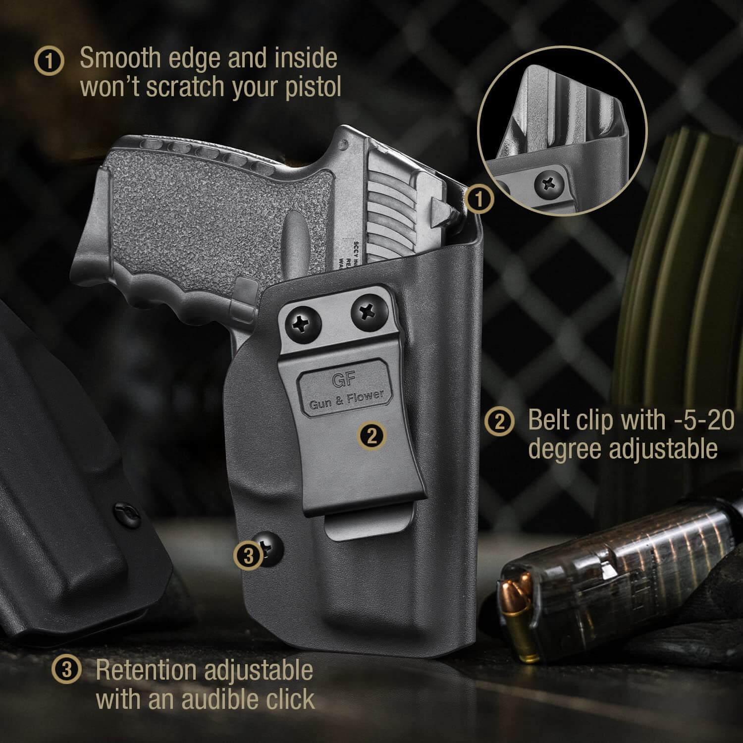 SCCY CPX1/CPX2 with No Rail Kydex IWB Holster | Gun & Flower Gun & Flower