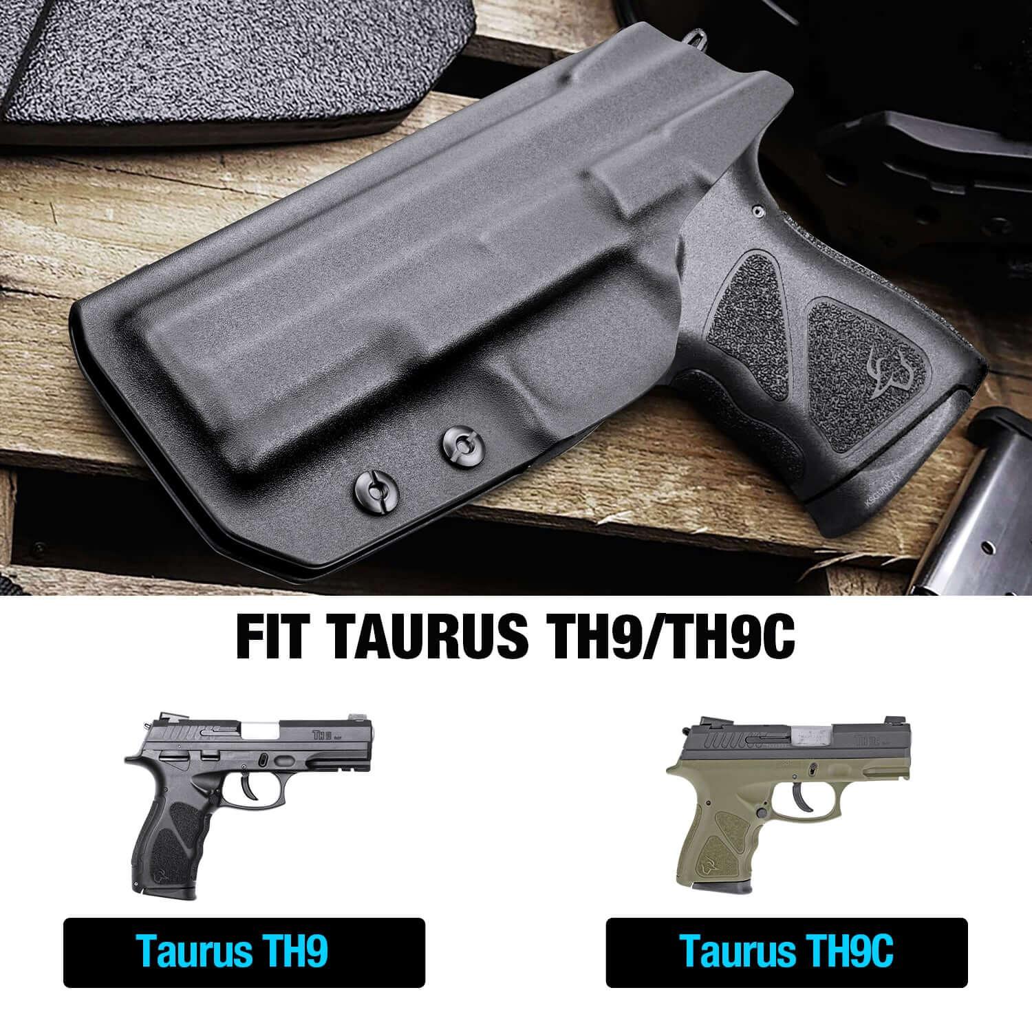 IWB Kydex Holster Custom Molded for Taurus TH9C&TH9 Pistol Trigger Guard Holster | Gun & Flower Gun & Flower