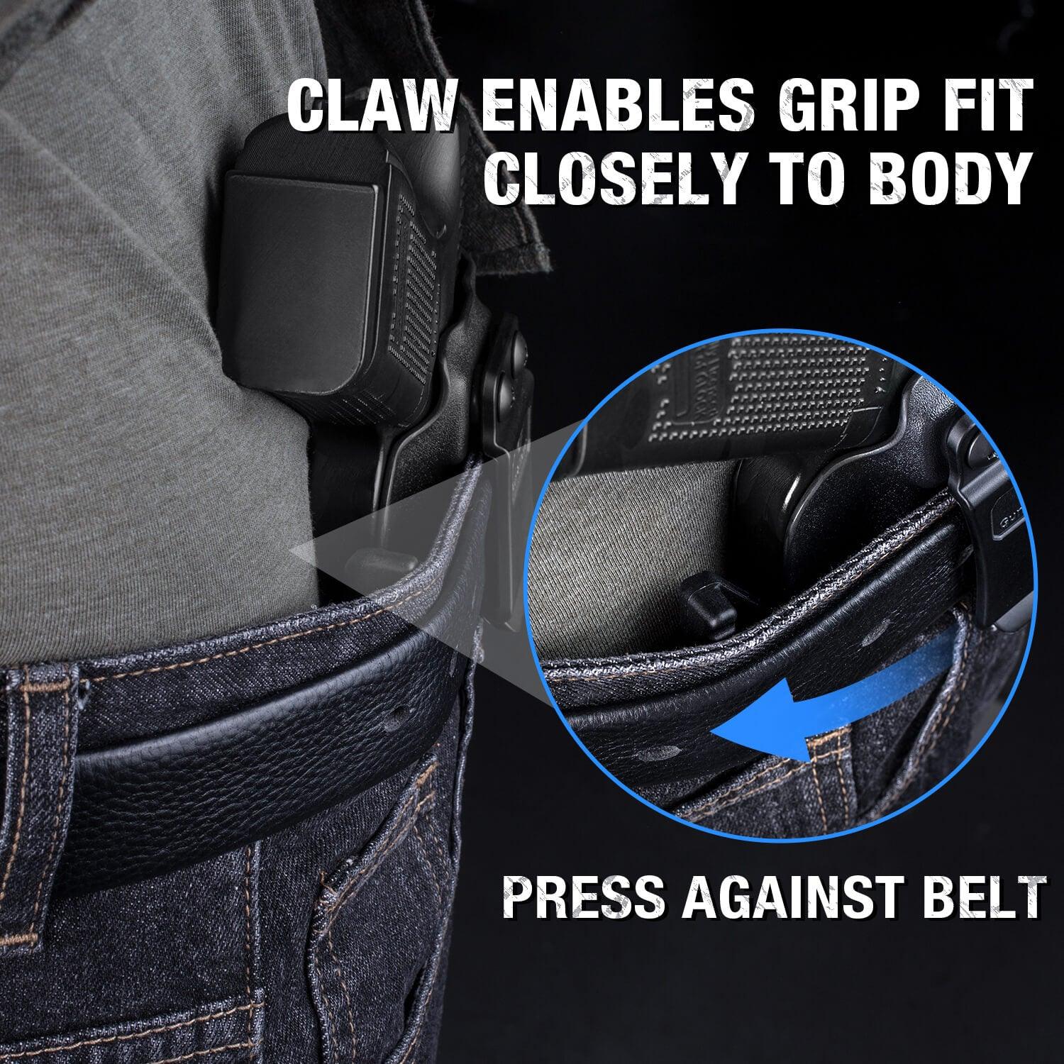 Glock 43/43X Kydex IWB Holster with Claw | Gun & Flower Gun & Flower