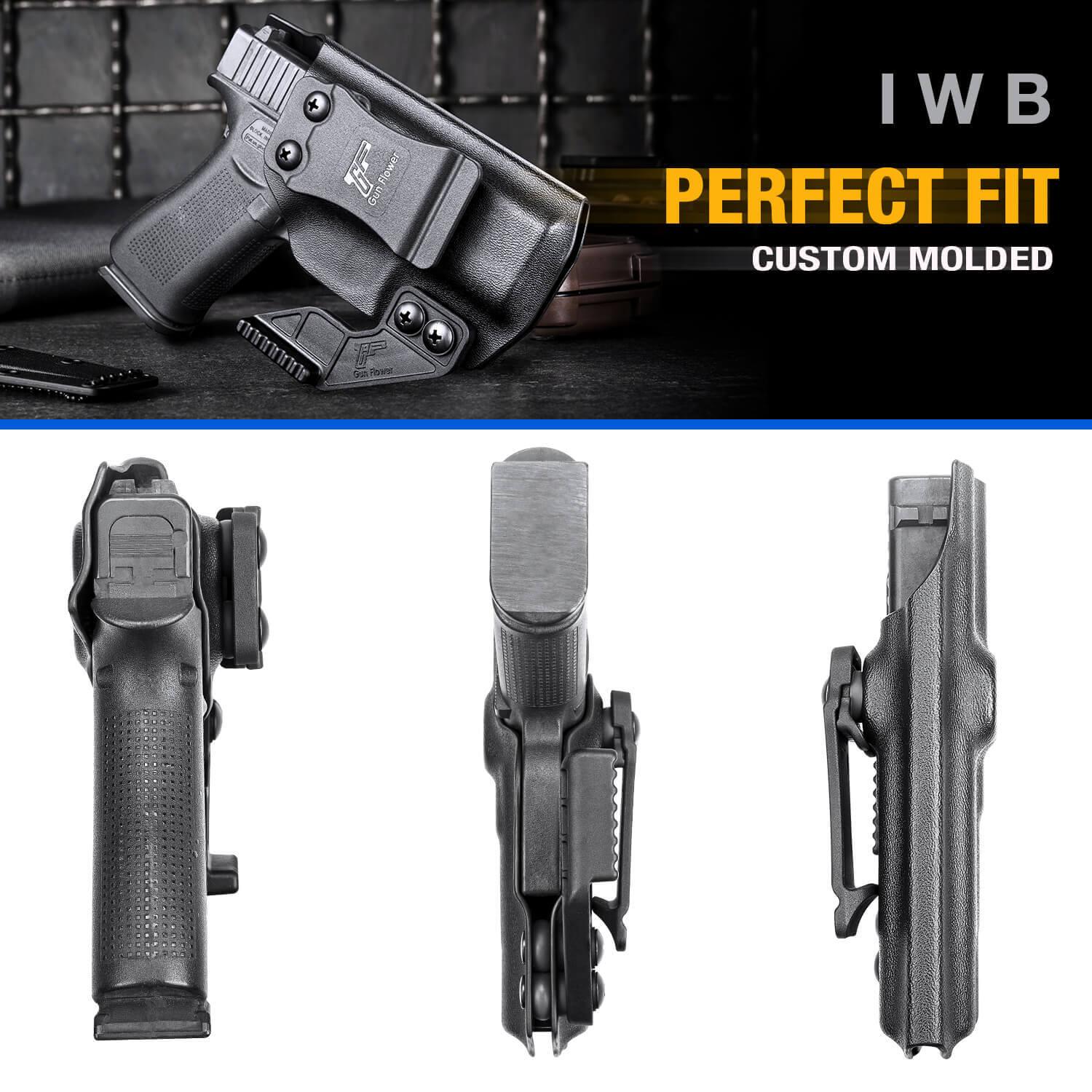 Glock 43/43X Kydex IWB Holster with Claw | Gun & Flower Gun & Flower