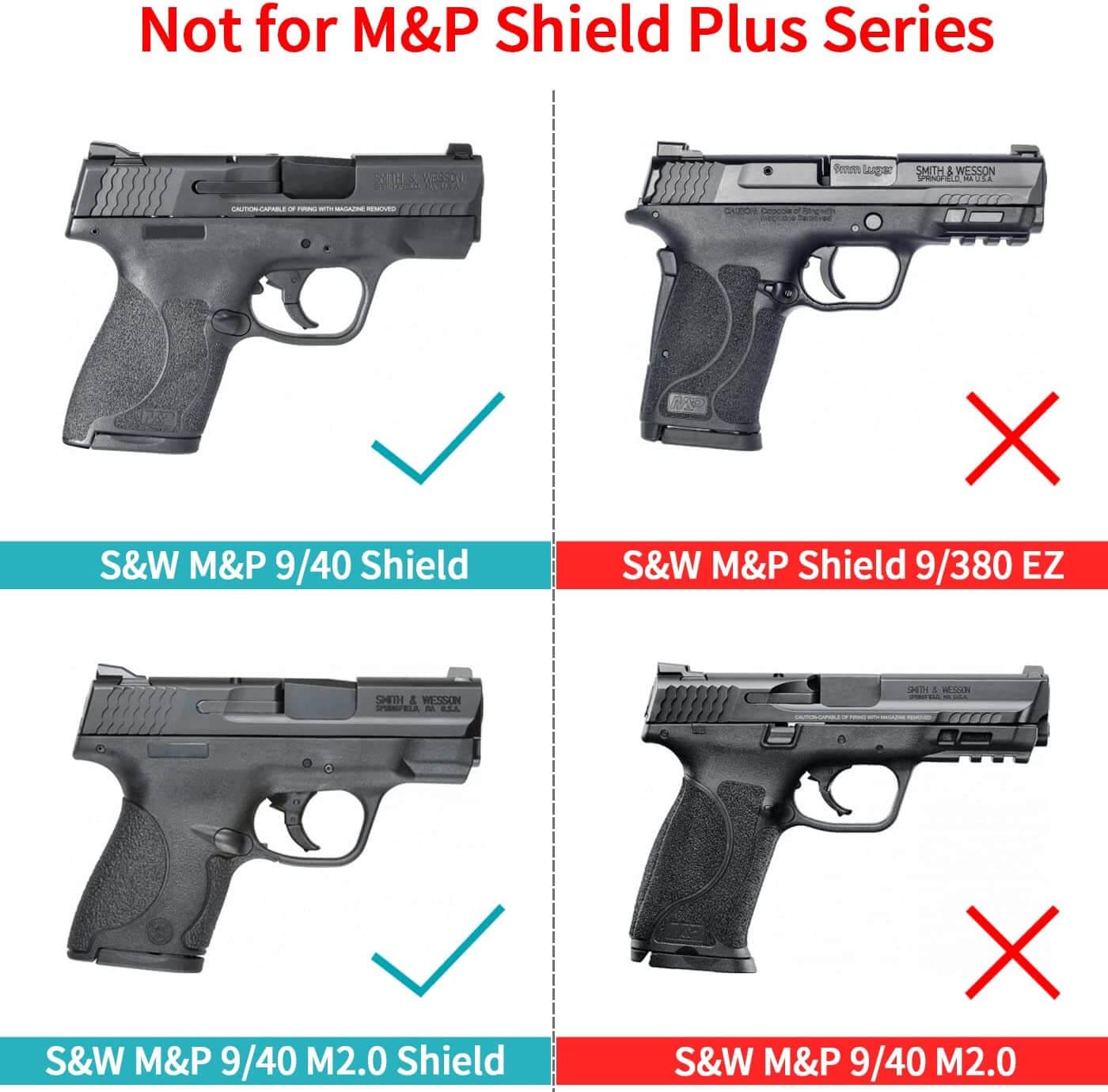 S&W M&P Shield 9/.40 / M&P Shield M2.0 OWB Polymer Paddle Holster Level II Retention Gun & Flower