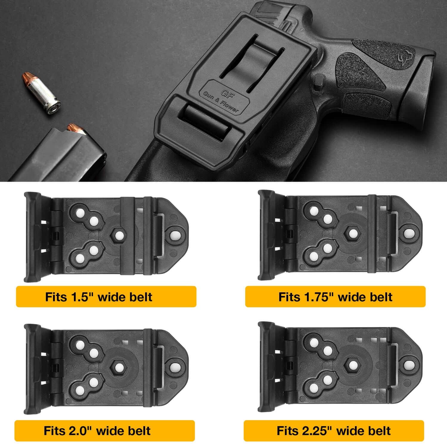 Kydex OWB Holster for Taurus G2C Taurus G2S Taurus G3C Taurus G3C TORO Taurus PT111 Millennium G2 Taurus PT140 Millennium G2 Comfortable with 2.25" Belt Clip | Gun & Flower Gun & Flower