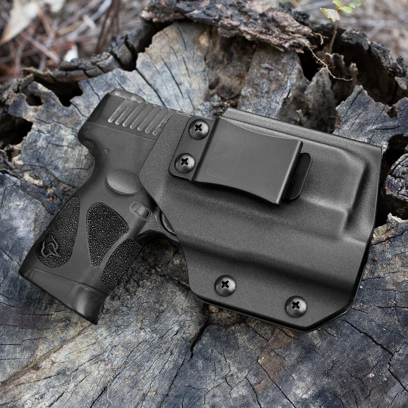 Taurus G2C&G3C Kydex Light Bearing Holster w/Olight PL Mini 2 Valkyrie - Red Dot Sight Optic Cut Gun & Flower