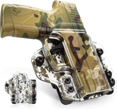IWB&OWB Convertible Clear Polymer Holster Camouflage Printing for Taurus G3C/G2C/Millennium G2 PT111/PT140 Gun & Flower