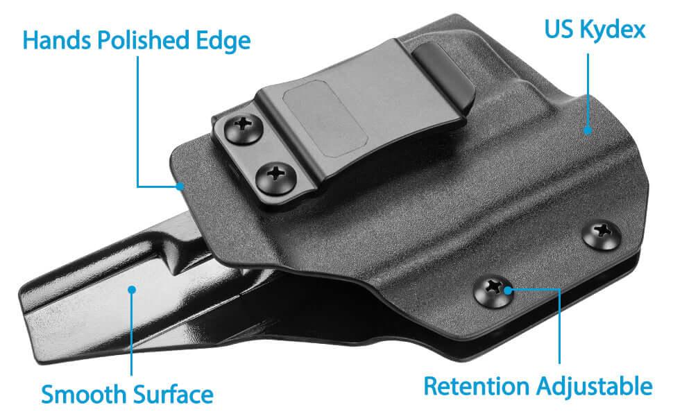 Taurus G2C&G3C Kydex Light Bearing Holster w/Olight PL Mini 2 Valkyrie - Red Dot Sight Optic Cut Gun & Flower