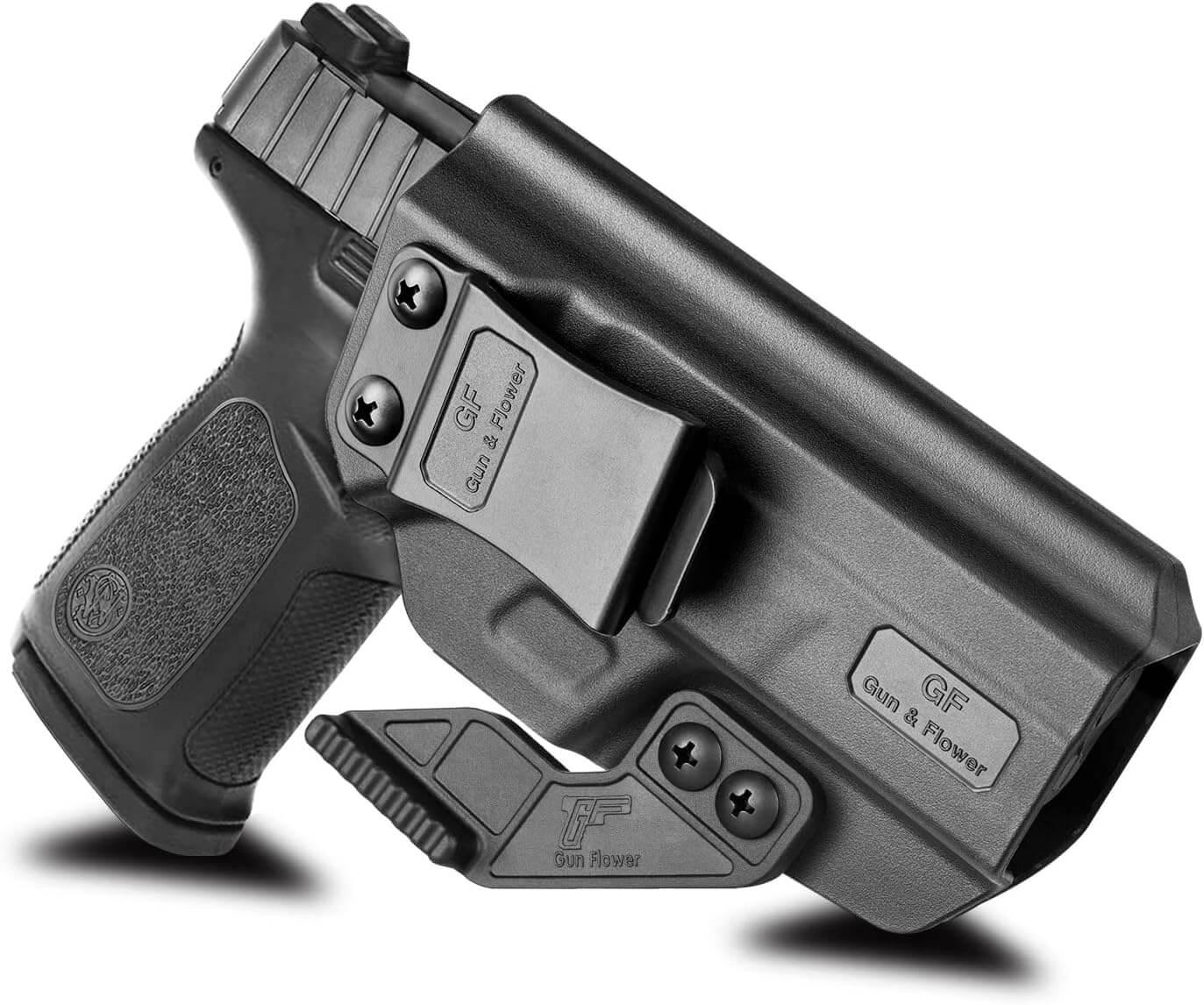 IWB Holster w/Claw for S&W SD9 VE & SD40 VE, Concealed Carry, Adjustable Cant & Retention Gun & Flower