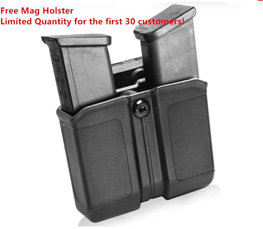 New Level II Tactical Universal Drop Leg Holster Fits 100+ Full & Compact Pistols | Right Hand Gun & Flower