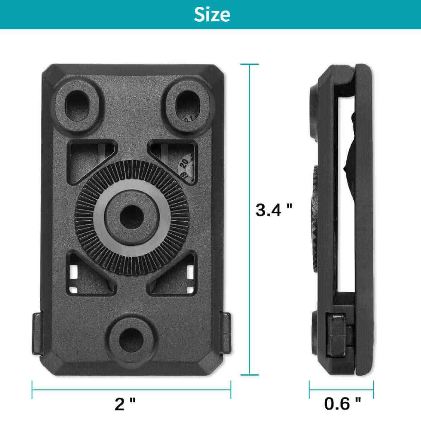 Gun & Flower Gun Holsters Universal Polymer Belt Clip for Holsters Magazine Pouches & Attachments