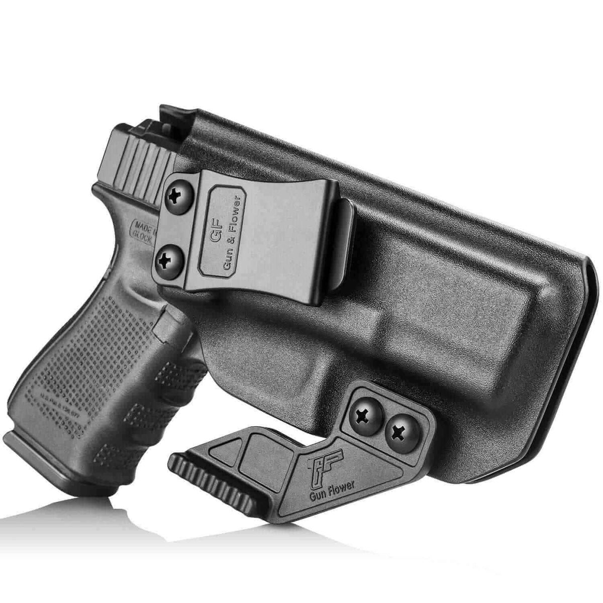 Kydex Glock G19 Gen3-5 G19X G23 Gen3-4 G26 Gen3-5 G32 Gen3-4 G44 G45Inside Waistband Carry Holster With Claw | Gun & Flower