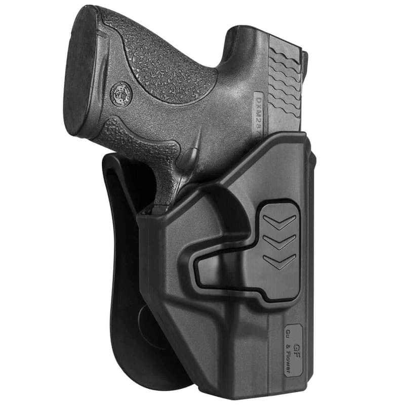 Gun & Flower OWB Paddle Polymer Holster Right Smith & Wesson M&P Shield 9/.40 M2.0 OWB Polymer Paddle Holster