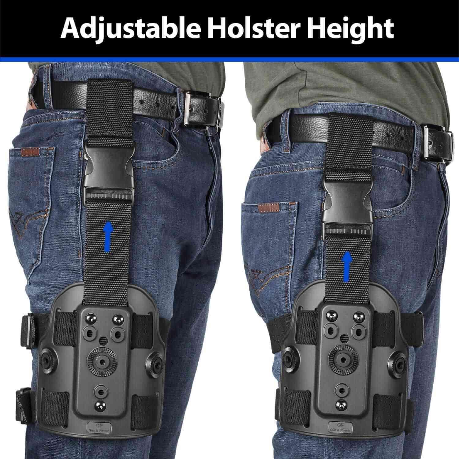 Drop Leg Polymer Platform Panel Attachments for Gun Holsters and Magazine Holsters - polymerholster