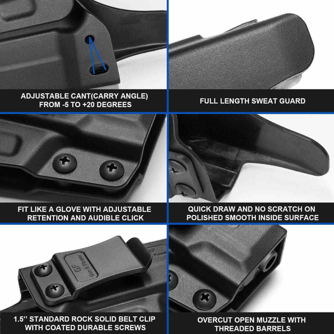 Gun & Flower Polymer IWB Holster Right Springfield Armory Hellcat Polymer IWB Holster