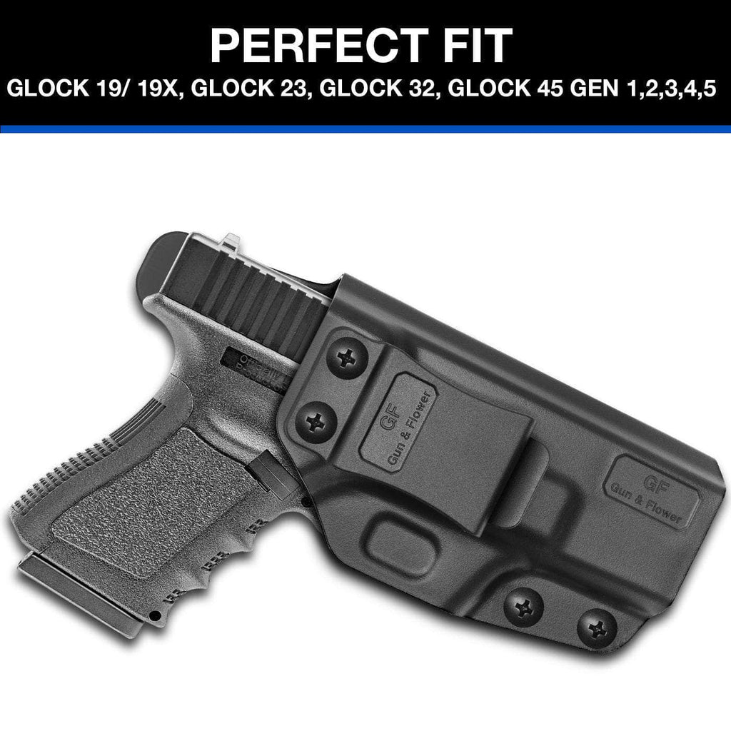Tactical Holster for Glock 19 19x 23 32 45(Gen 5 4 3) Right Handed Inside  the Waistband Polymer Belt Carry Holster Gunflower - AliExpress