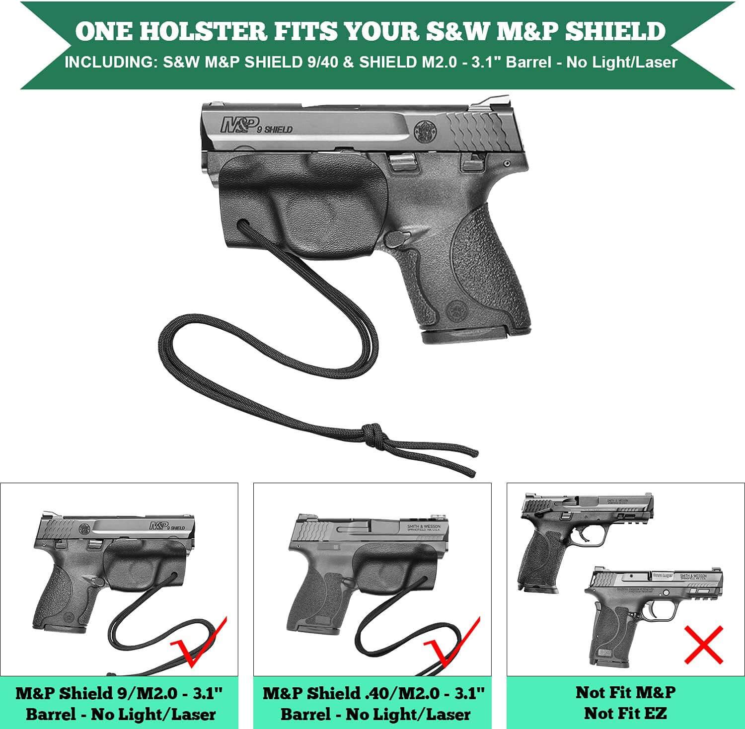 Kydex Trigger Guard Holster w/ Paracord, Glock19/43,Taurus G2C/G3C, Sig P365, Hellcat, Ruger, S&W Gun & Flower