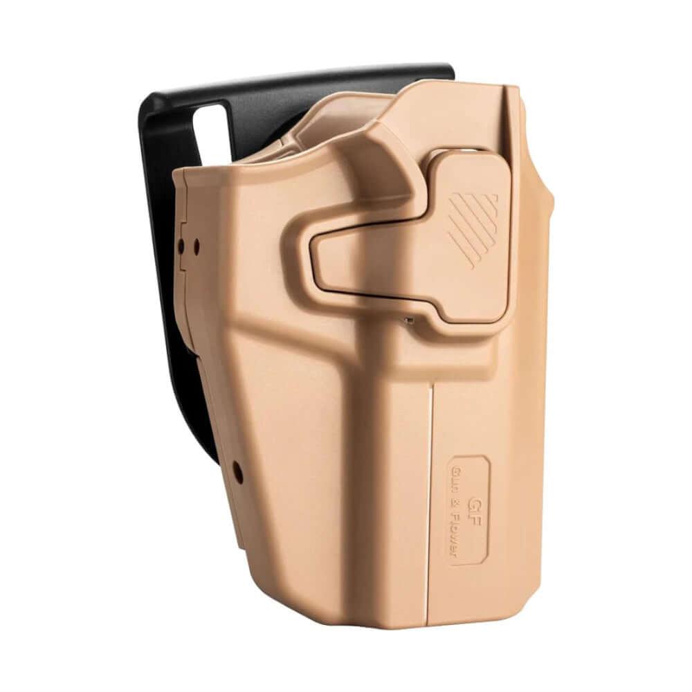Universal OWB Paddle Holster Level II with Index Finger Release & Optics Cut, Left/Right-Handed Gun & Flower