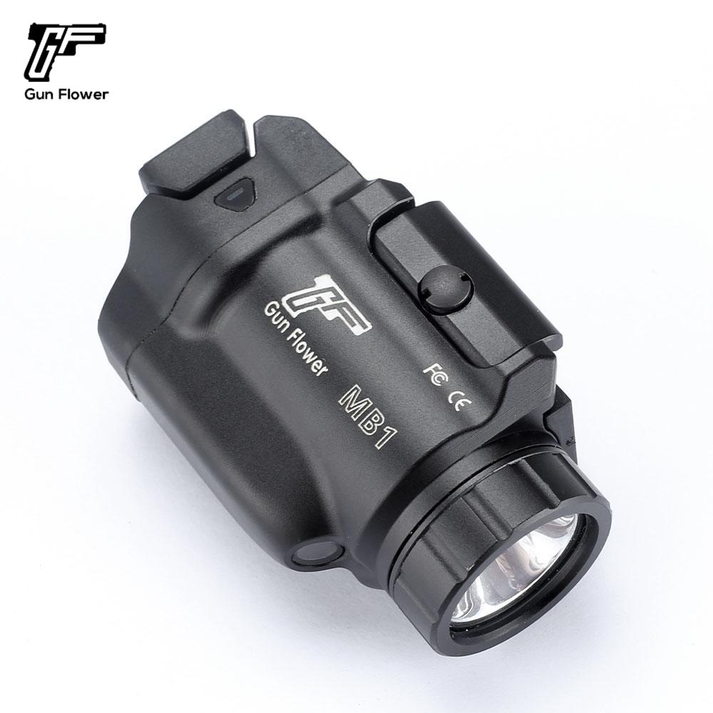 GF GUN FLOWER  500 Lumens Pistol Light with Laser、Sighting mirrors for guns、Sights, other than telescopic sights, for artillery,Fit Glock17/19/P365/G3C/M&P9/Hellcat Pro/1911