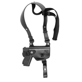 GUN & FLOWER Universal Leather Shoulder Holster Compatible with Glock 17/19/22/23, 1911, Taurus G2C/G3C, M&P 9, Sig P220/P226, 92FS, Right Hand