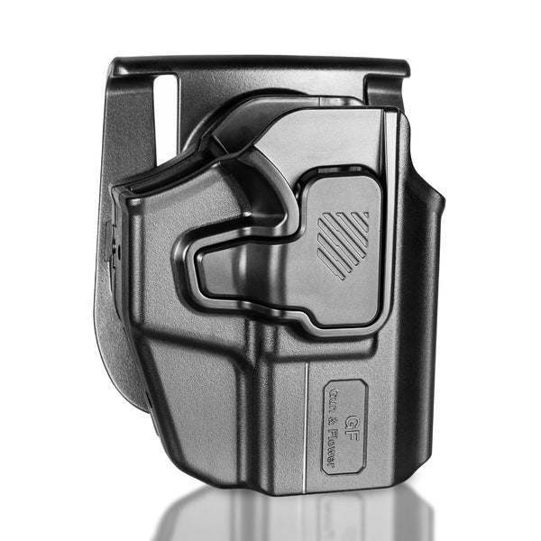 Universal Holster for Sub-Compact Pistol, OWB Holster Fits Glock 43X MOS, G43X, Sig P365 XMacro P365XL P365, Taurus G3C G2C GX4, SCCY CPX 2 Gen3, Hellcat Pro, Ruger Security 9 SR9, Level II Retention|Gun & Flower